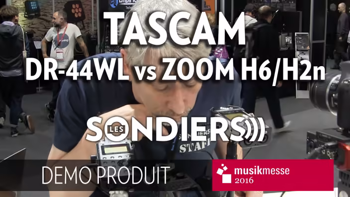 Test comparé Tascam DR 44WL contre Zoom H6 / H2n - MusikMesse 2016