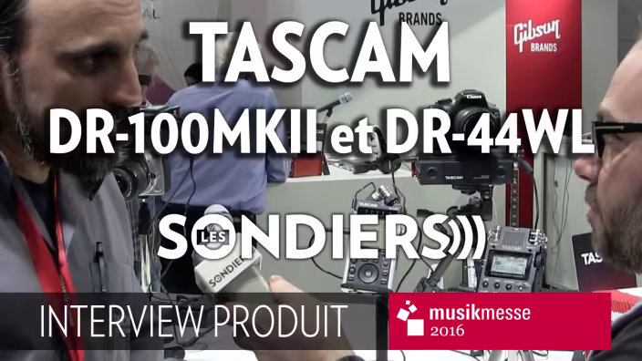 Tascam DR-100mkII et DR-44WL - Enregistreurs portables - MusikMesse 2016
