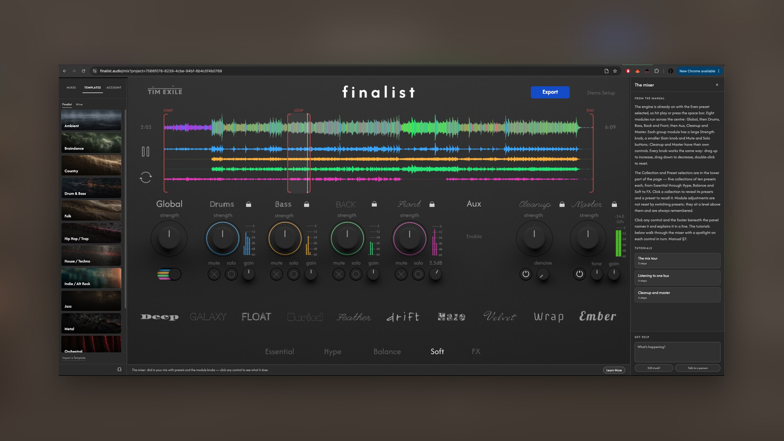 Finalist 2 : Le mixage algorithmique de Tim Exile arrive en standalone et via le navigateur