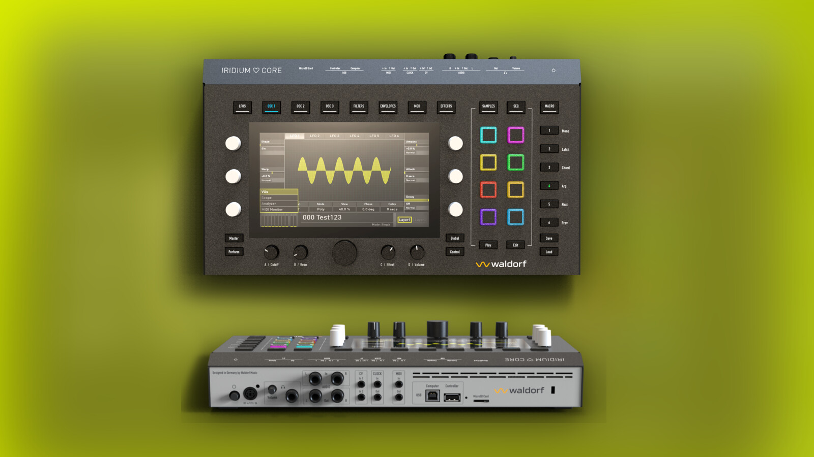 Waldorf Iridium Core OS 4.1.0 augmente la Polyphonie à 16 Voix