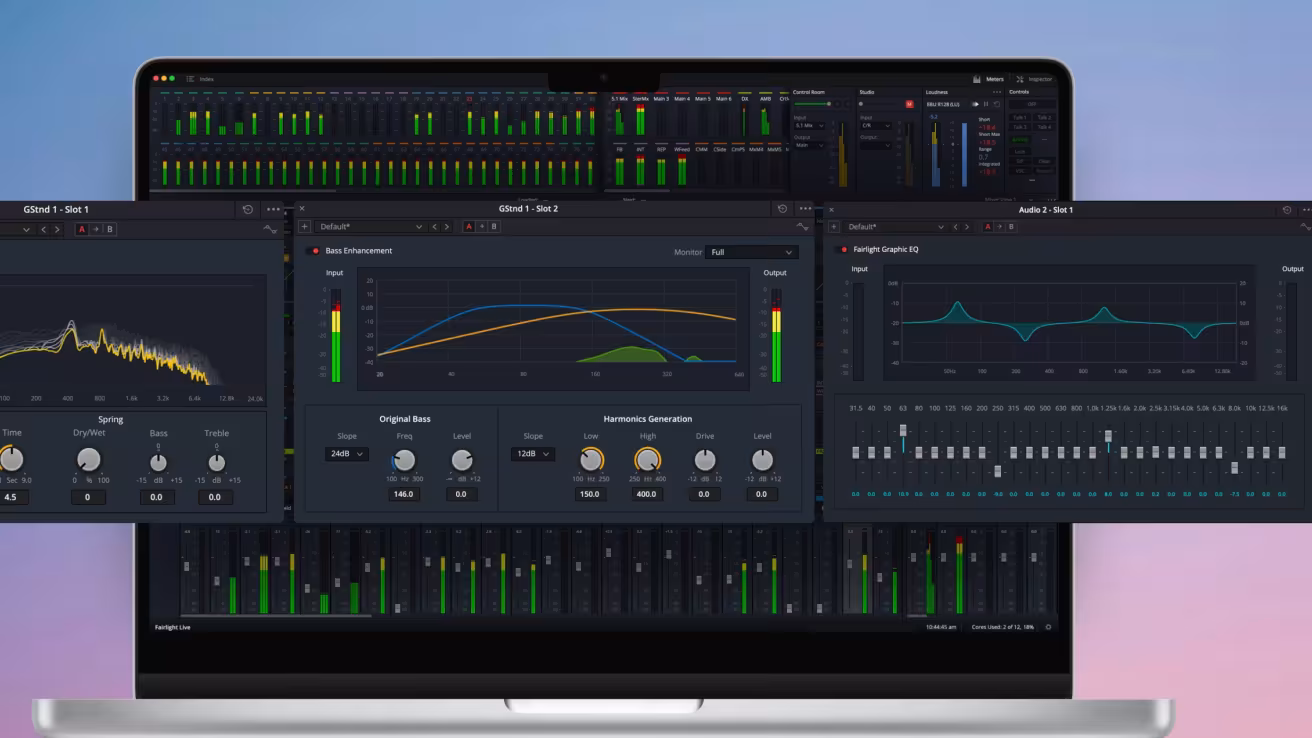 
<span>Blackmagic Fairlight Live : un mixeur audio gratuit dans la lignée de DaVinci Resolve</span>
