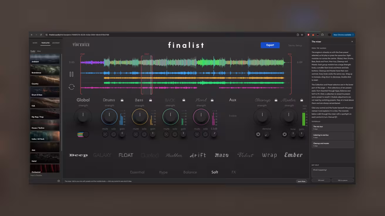 
<span>Finalist 2 : Le mixage algorithmique de Tim Exile arrive en standalone et via le navigateur</span>
