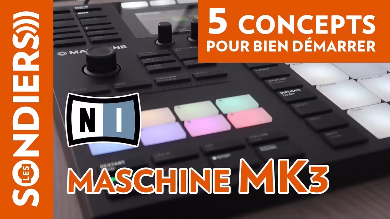 
<span>MASCHINE MK3 - 5 concepts de base pour bien démarrer / Tuto NATIVE INSTRUMENTS débutant</span>
