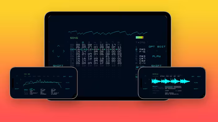 Dirtywave M8 sur iOS : le tracker complet sur iPhone et iPad
